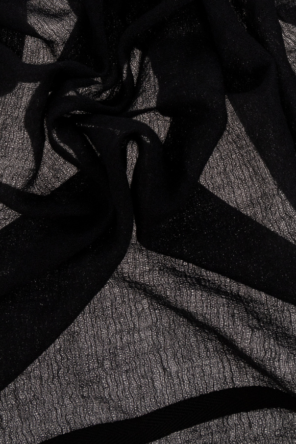 Black Raw-trimmed scarf Ann Demeulemeester